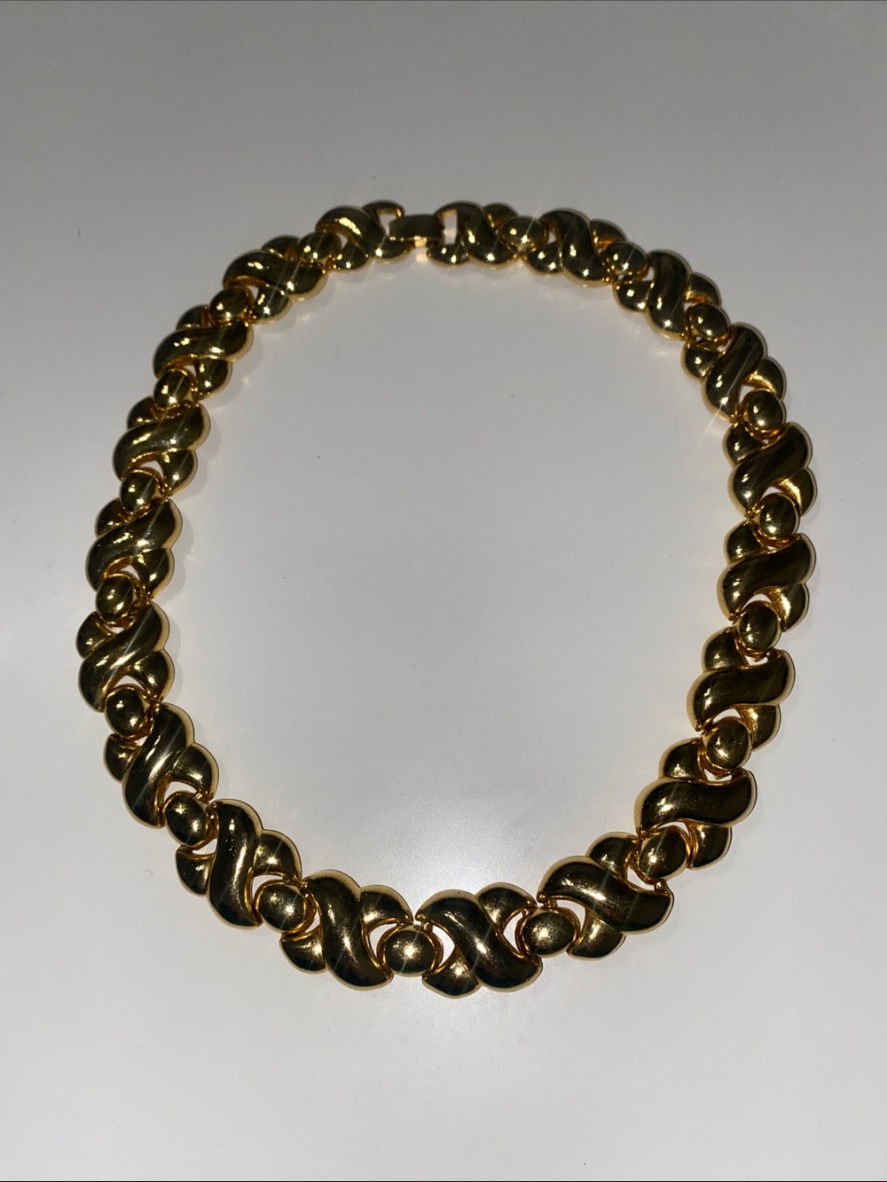 Classic Gold Link Necklace - Vintage and Heavy